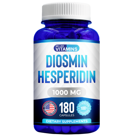 Diosmin Hesperidin 1000mg – 180 Capsules (90-Day Supply)