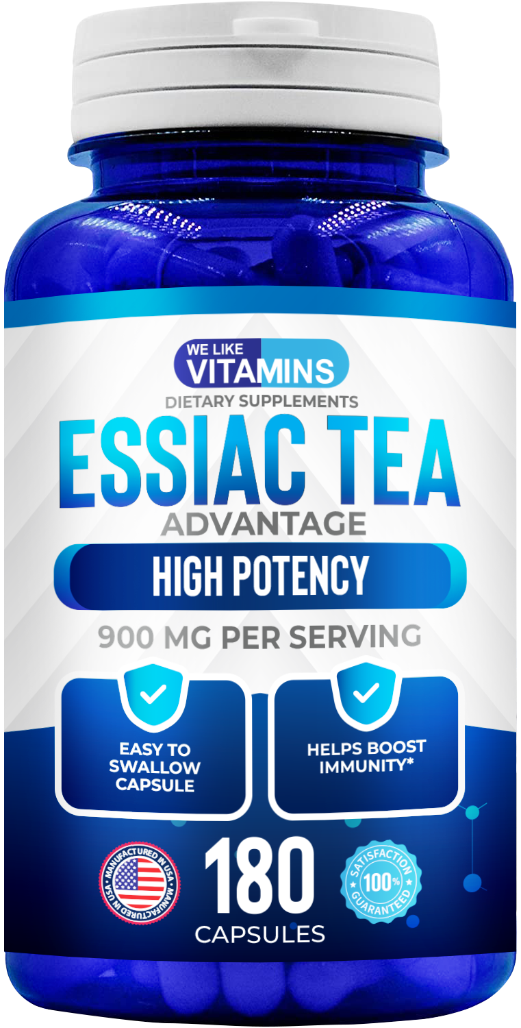 Essiac Tea Advantage – 5x180 Capsules Herbal Supplement | Burdock, Sheep Sorrel, Slippery Elm
