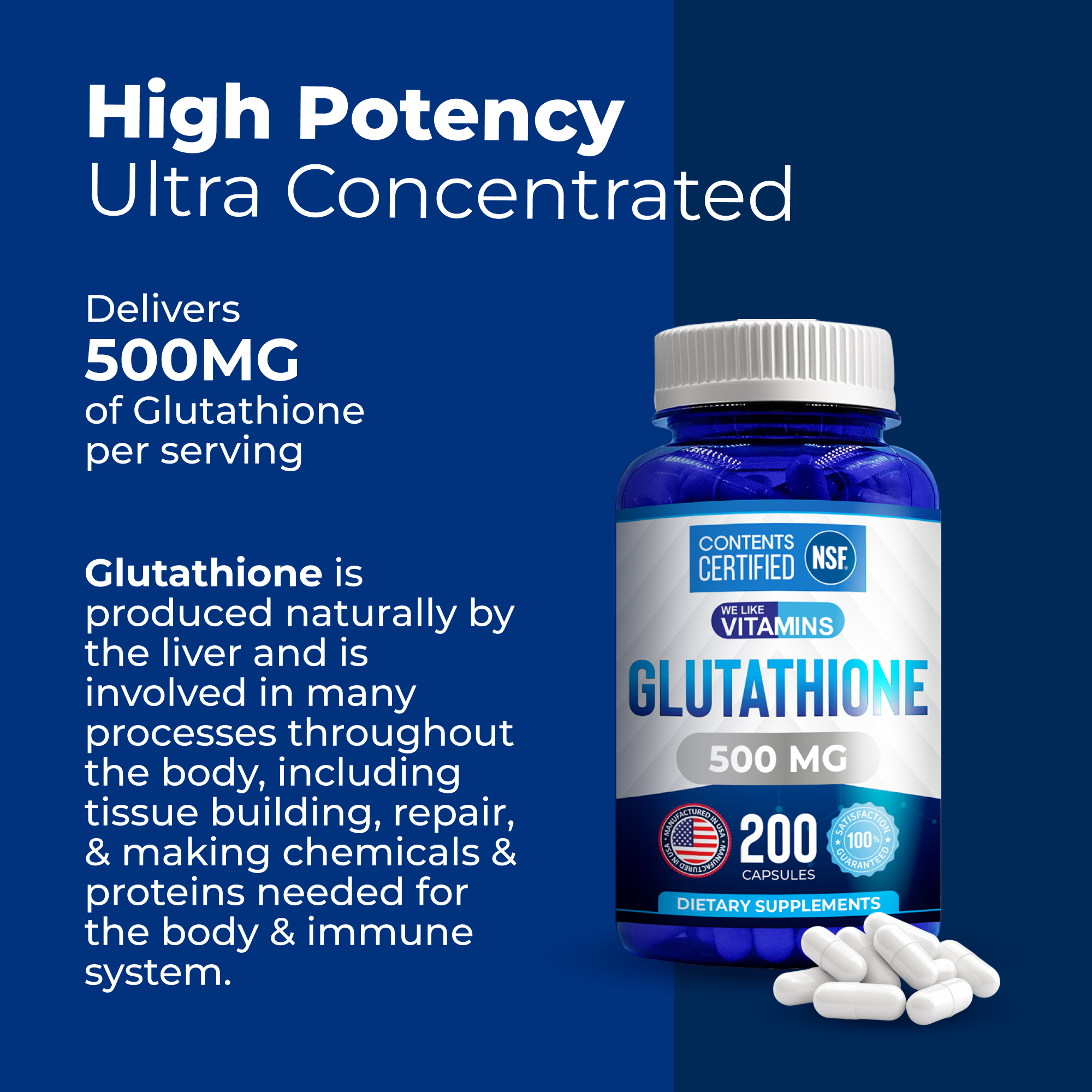 Glutathione Reduced 60 count